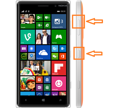 Lumia 830 screenshot