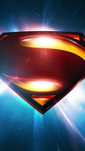 Superman Space Logo Man Of Steel iPhone 5 Wallpaper