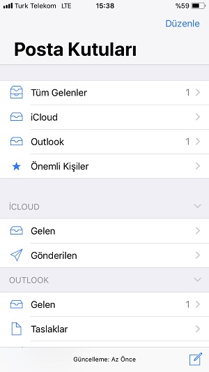 iphone mail outlook