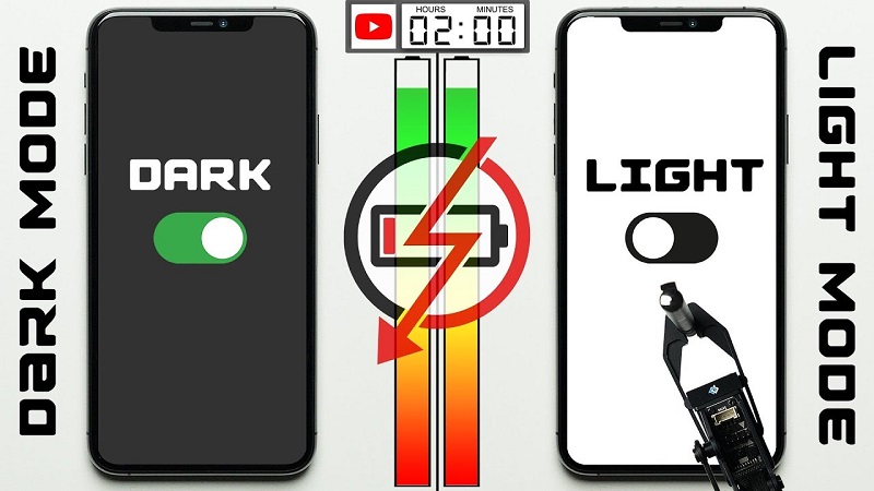 iphone karanlık mod vs acik mod