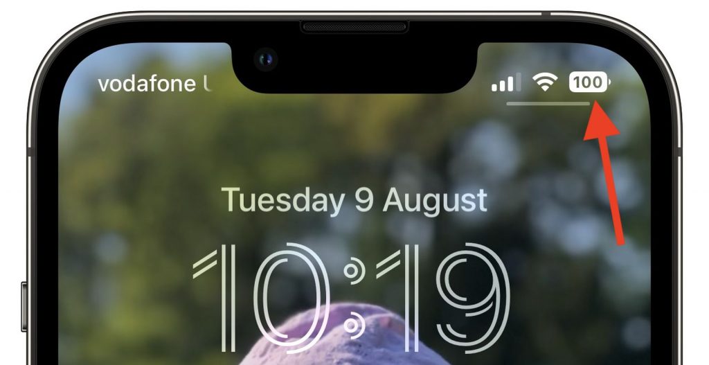 iphone pil yuzdesi ios 16
