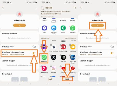 samsung uygulama kullanimini kisitla