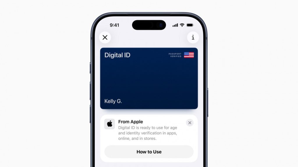 apple dijital id pasaport