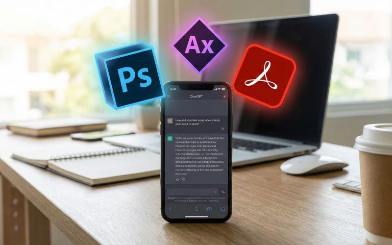 ChatGPT’de artık Adobe Photoshop, Express ve Acrobat’ı ücretsiz olarak kullanabilirsiniz adobe chatgpt